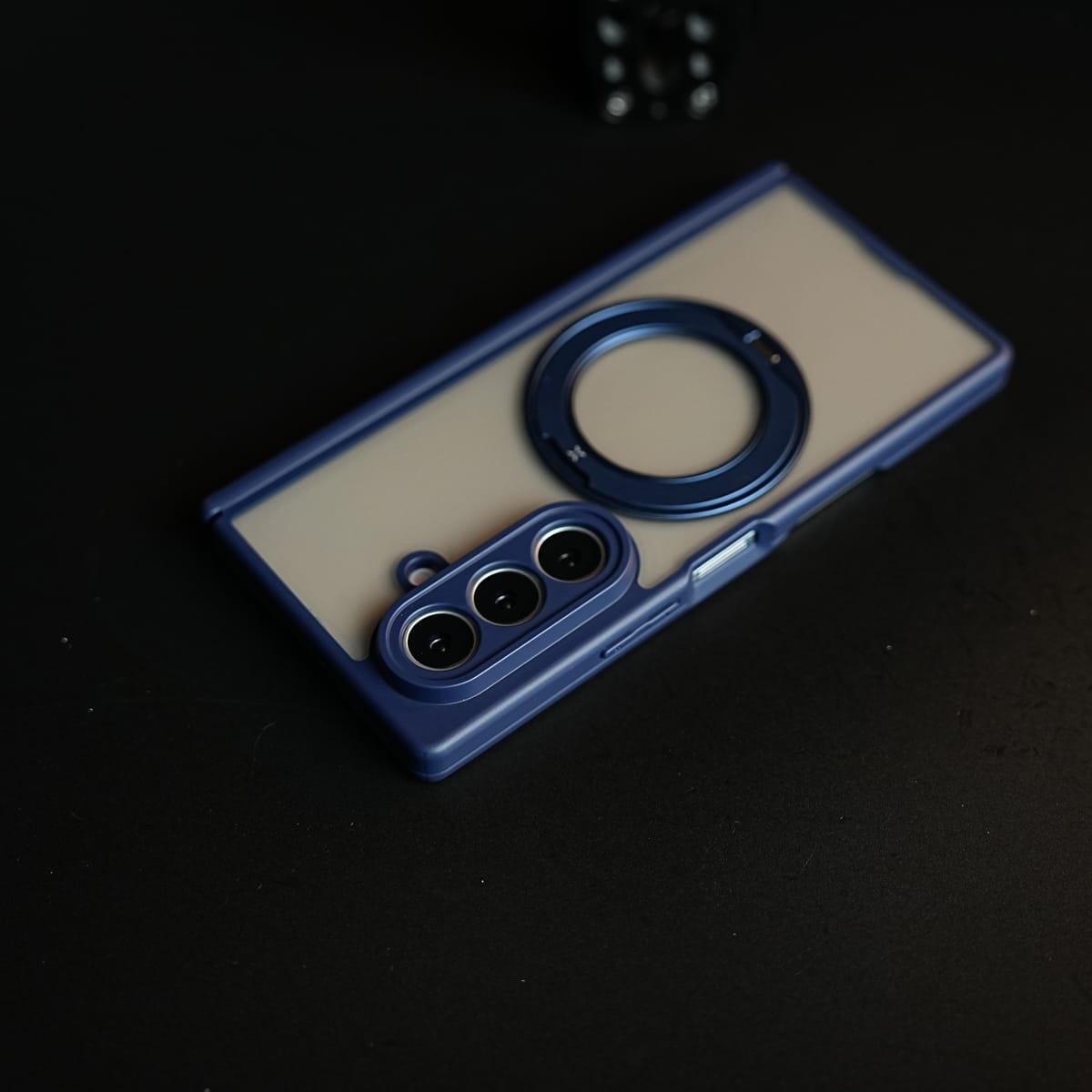 Magnetic Frosted Armor Case for Samsung Galaxy Z fold 8 Ultra | Rotating Metal Stand