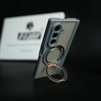 Magnetic Frosted Armor Case for Samsung Galaxy Z fold 8 Ultra | Rotating Metal Stand