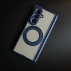 Magnetic Frosted Armor Case for Samsung Galaxy Z fold 8 Ultra | Rotating Metal Stand
