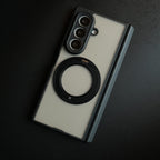 Magnetic Frosted Armor Case for Samsung Galaxy Z fold 8 Ultra | Rotating Metal Stand