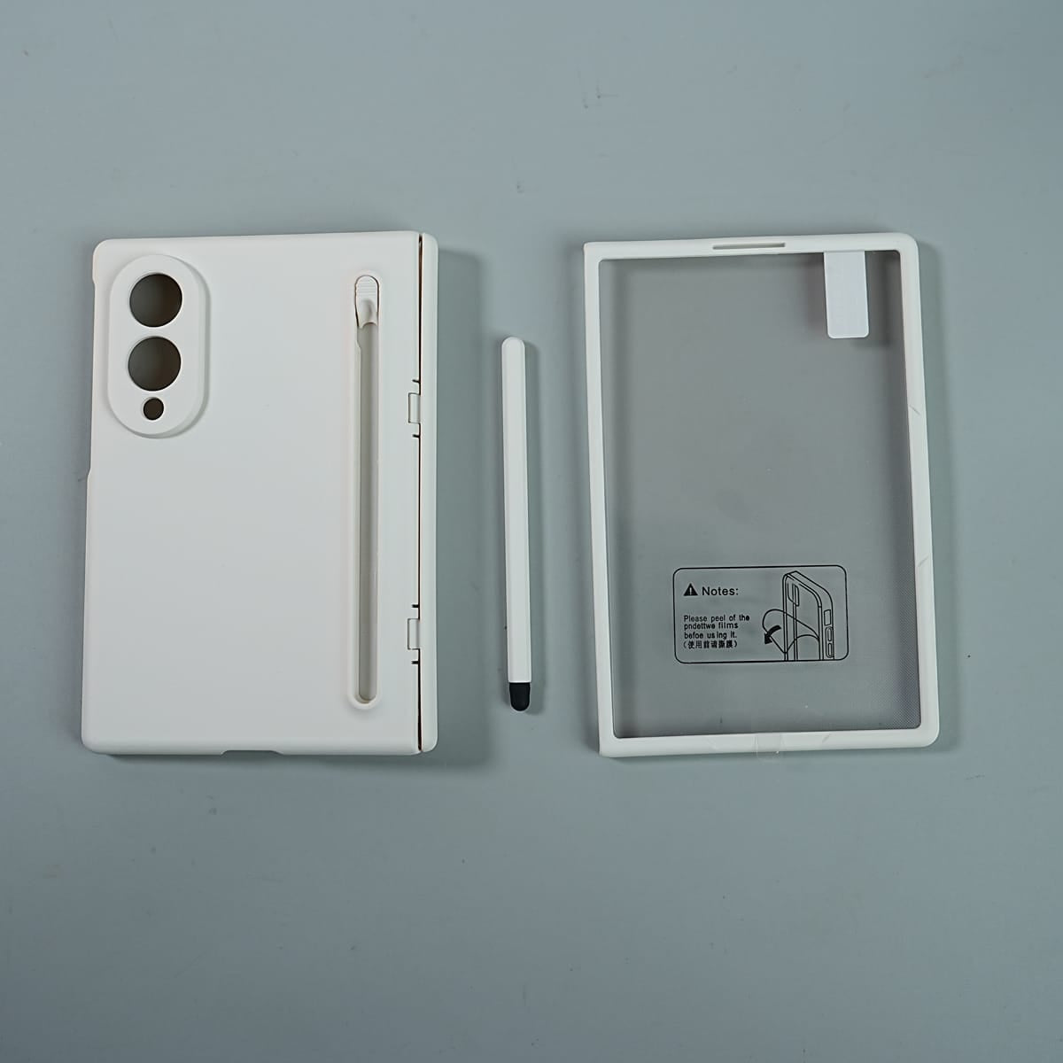 Matte Finish Case with Built-in Screen Protector For Samsung Galaxy Z Fold 8 | Full Hinge Protection & S Pen Holder