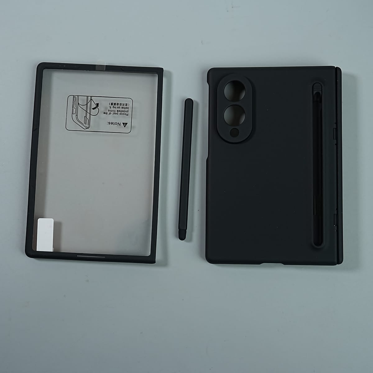 Matte Finish Case with Built-in Screen Protector For Samsung Galaxy Z Fold 8 | Full Hinge Protection & S Pen Holder