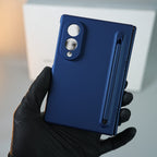 Matte Finish Case with Built-in Screen Protector For Samsung Galaxy Z Fold 8 | Full Hinge Protection & S Pen Holder