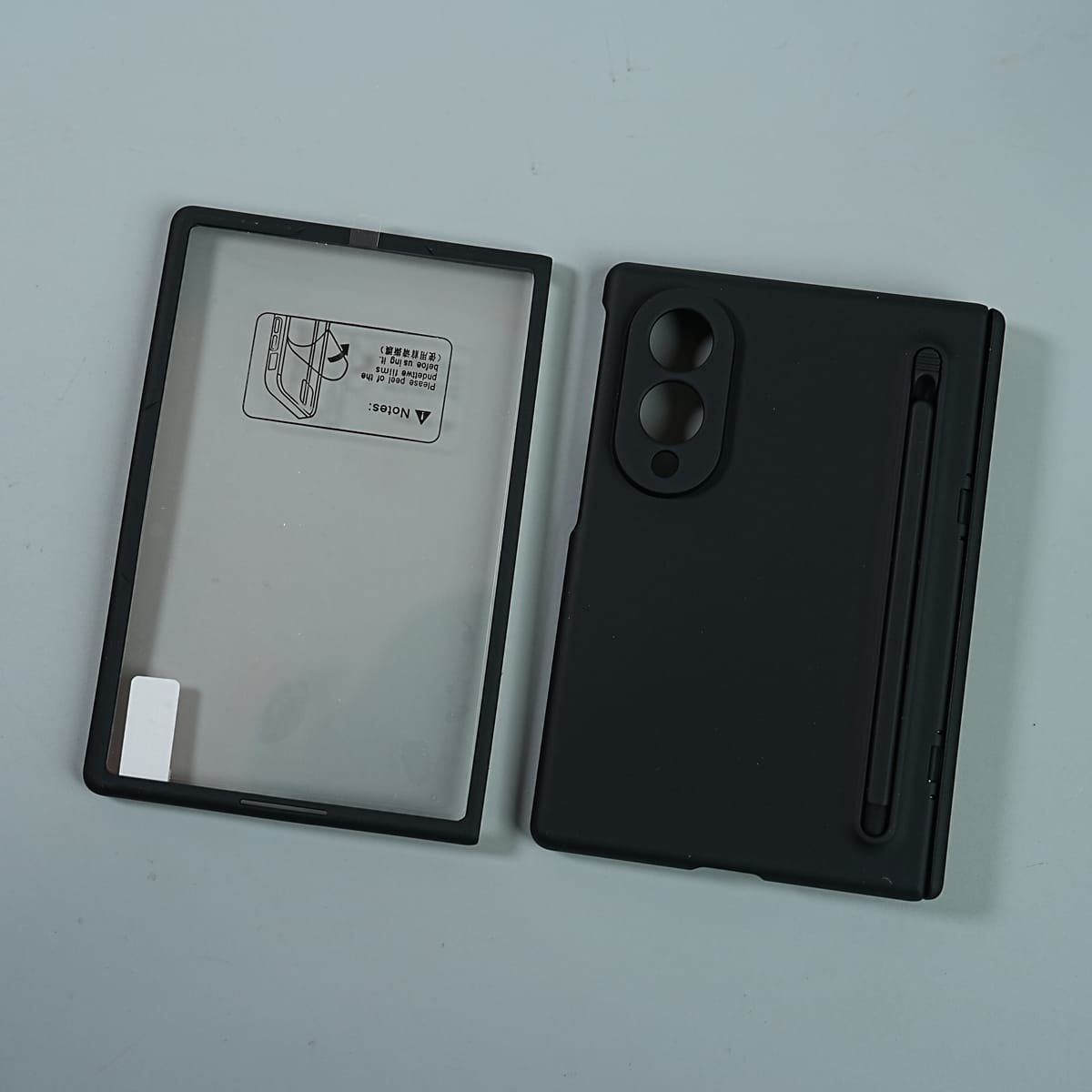 Matte Finish Case with Built-in Screen Protector For Samsung Galaxy Z Fold 8 | Full Hinge Protection & S Pen Holder