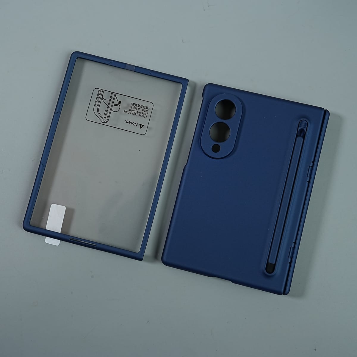 Matte Finish Case with Built-in Screen Protector For Samsung Galaxy Z Fold 8 | Full Hinge Protection & S Pen Holder