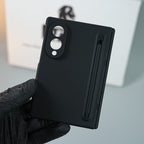 Matte Finish Case with Built-in Screen Protector For Samsung Galaxy Z Fold 8 | Full Hinge Protection & S Pen Holder
