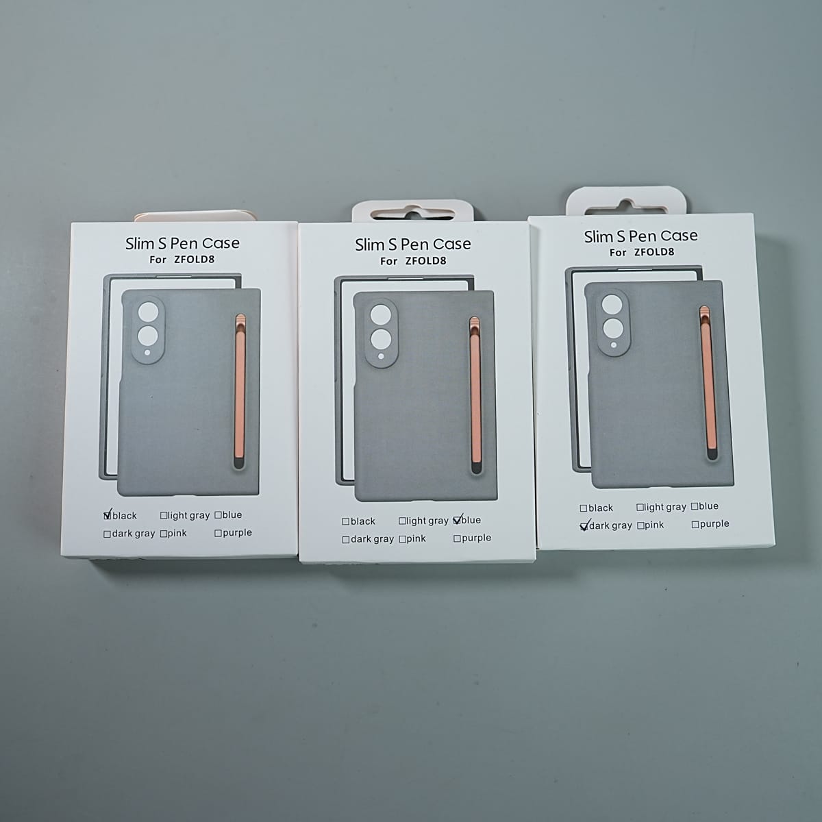 Matte Finish with Full Hinge Protection For Galaxy Z Fold 8 | S Pen Holder Protective Case