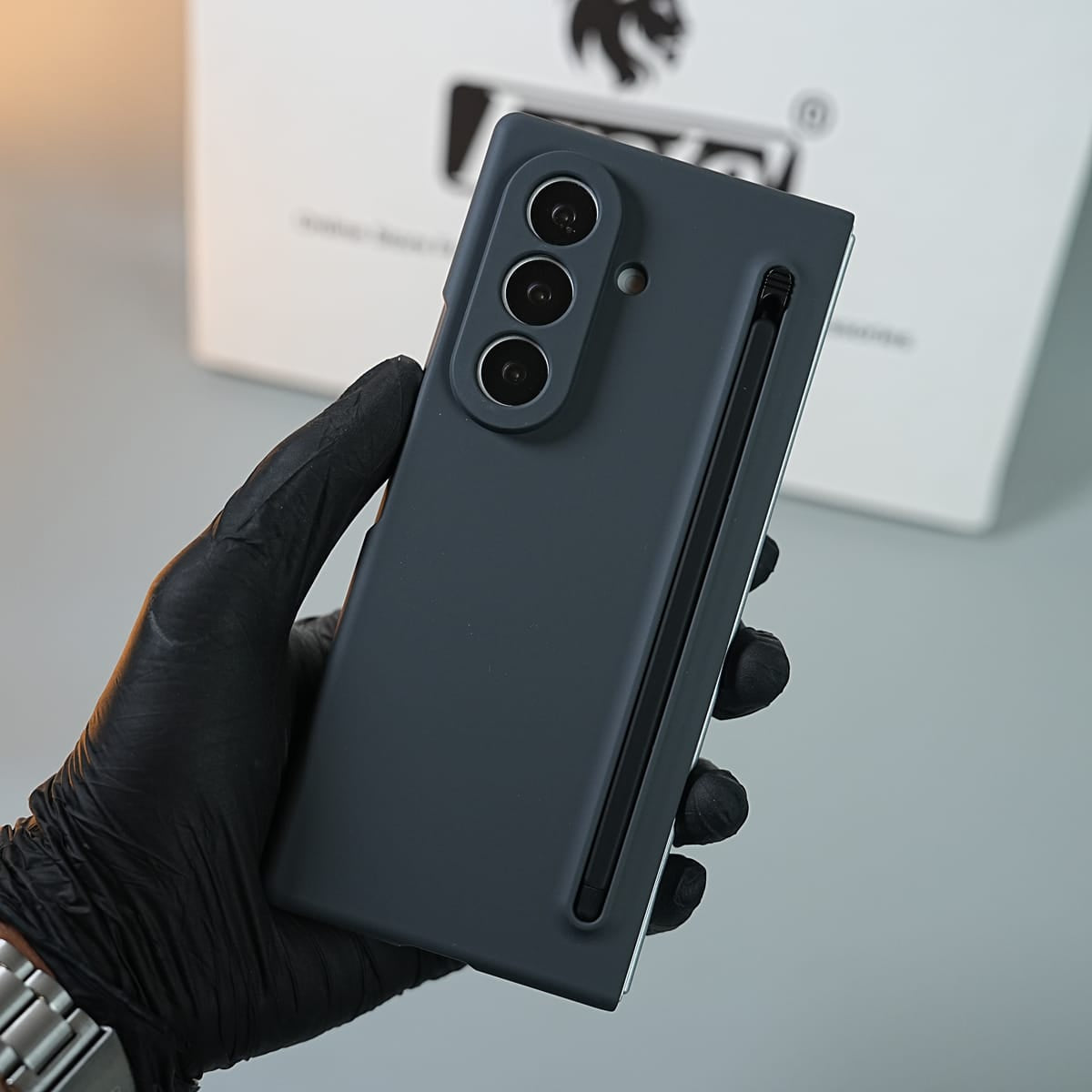 Matte Finish with Full Hinge Protection For Galaxy Z Fold 8 Ultra | S Pen Holder Protective Case