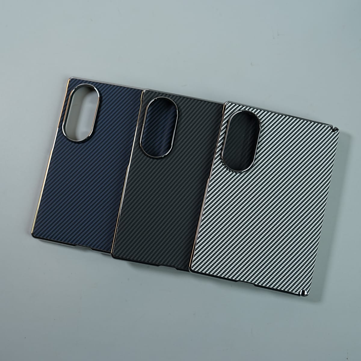 Matte Protective Case with Carbon Fiber Texture & Dual Protective Material For Galaxy Z Fold 8