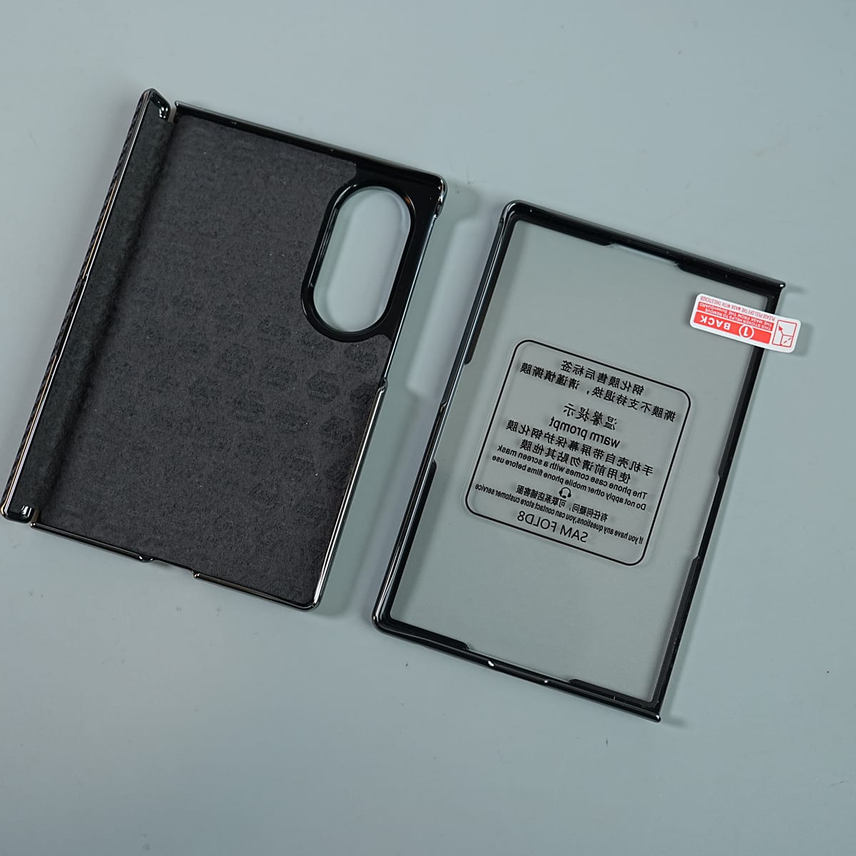 Matte Protective Case with Carbon Fiber Texture & Dual Protective Material For Galaxy Z Fold 8