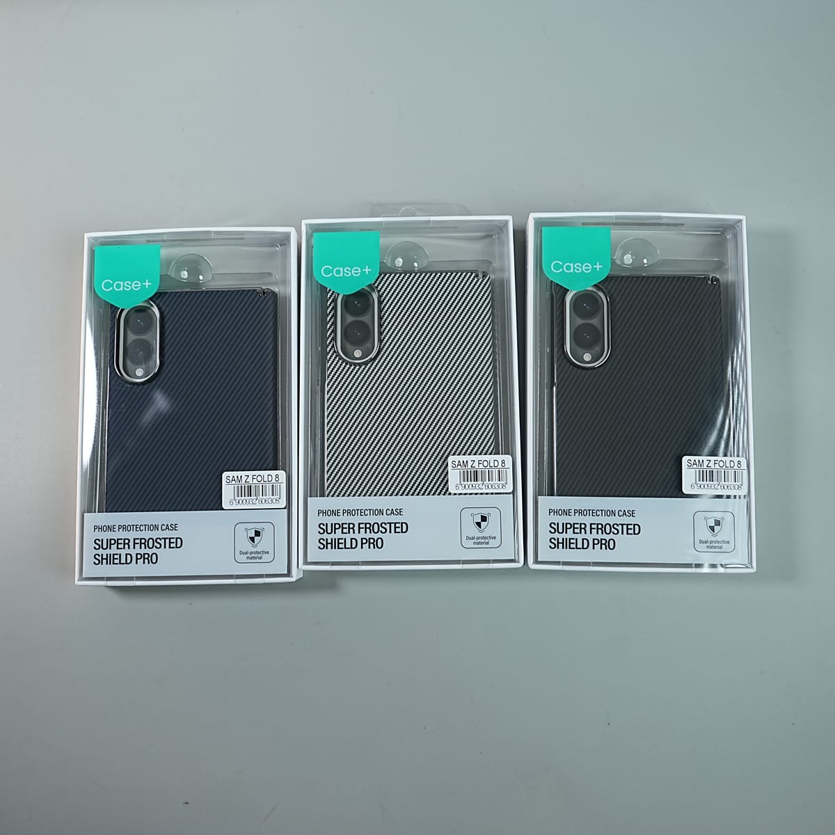 Matte Protective Case with Carbon Fiber Texture & Dual Protective Material For Galaxy Z Fold 8