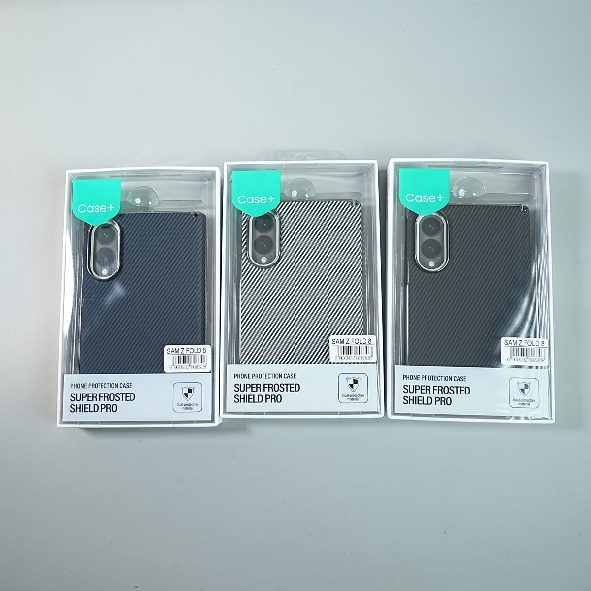 Matte Protective Case with Carbon Fiber Texture & Dual Protective Material For Galaxy Z Fold 8
