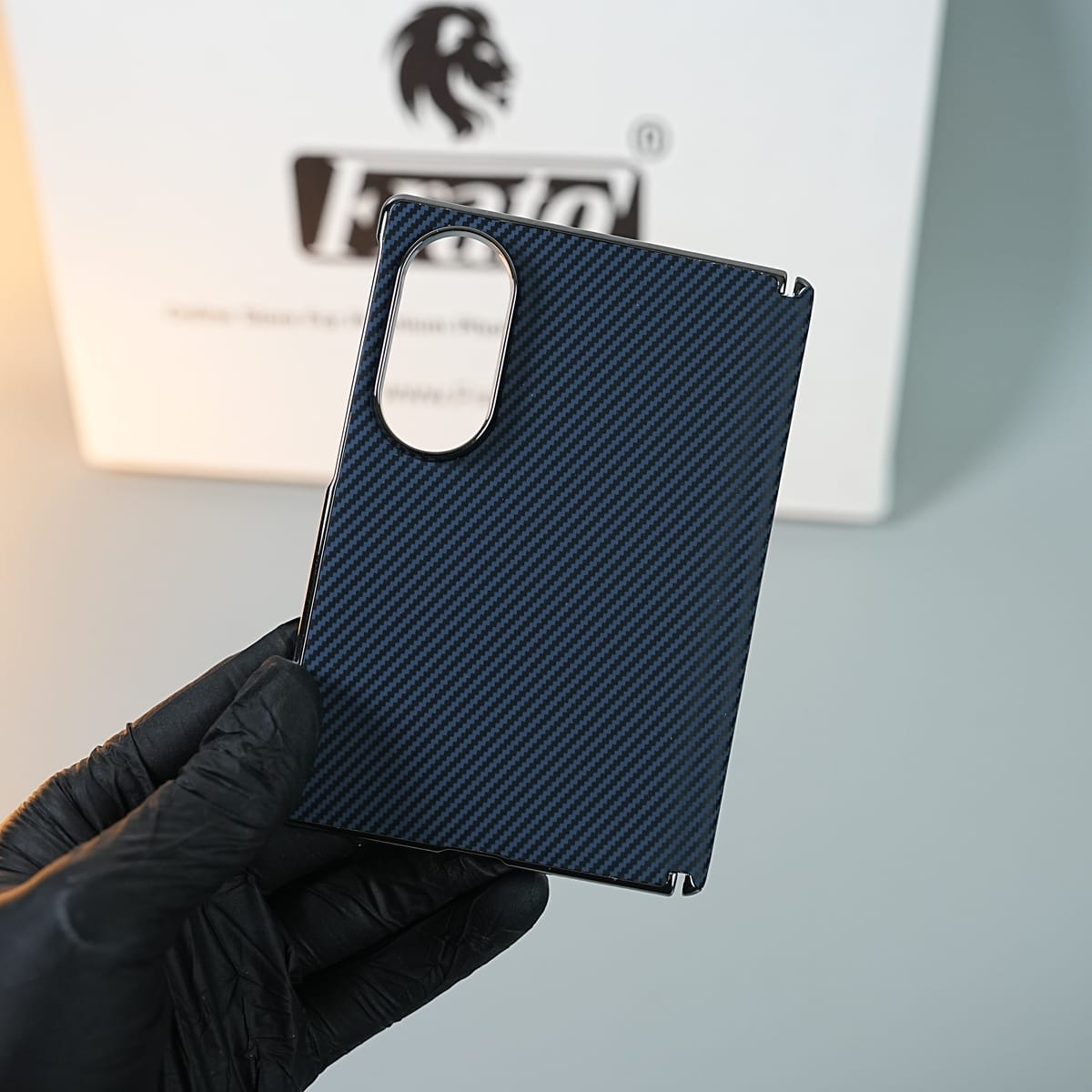 Matte Protective Case with Carbon Fiber Texture & Dual Protective Material For Galaxy Z Fold 8