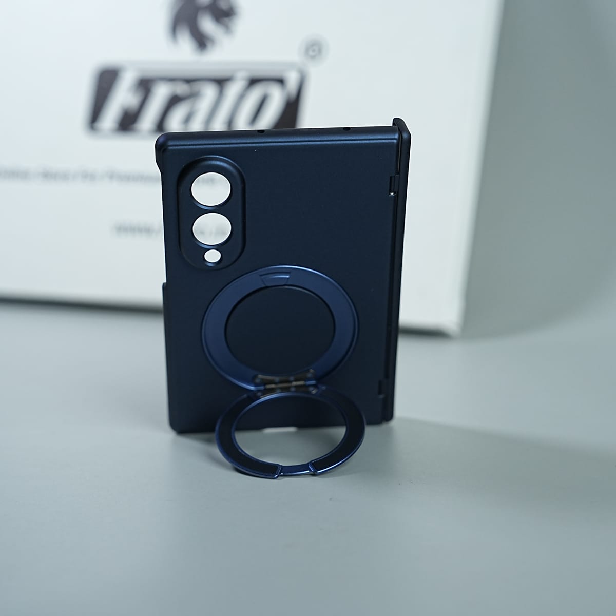 Matte Ring Stand Case For Samsung Galaxy Z Fold 8 | Built-in Screen Protector & Full Hinge Protection