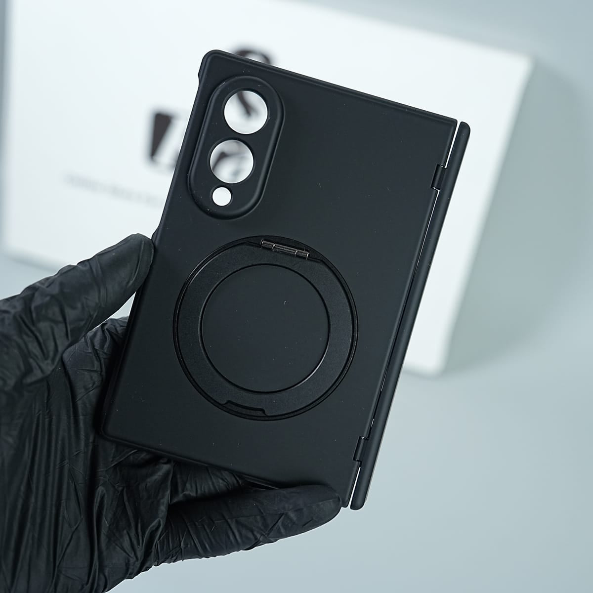 Matte Ring Stand Case For Samsung Galaxy Z Fold 8 | Built-in Screen Protector & Full Hinge Protection