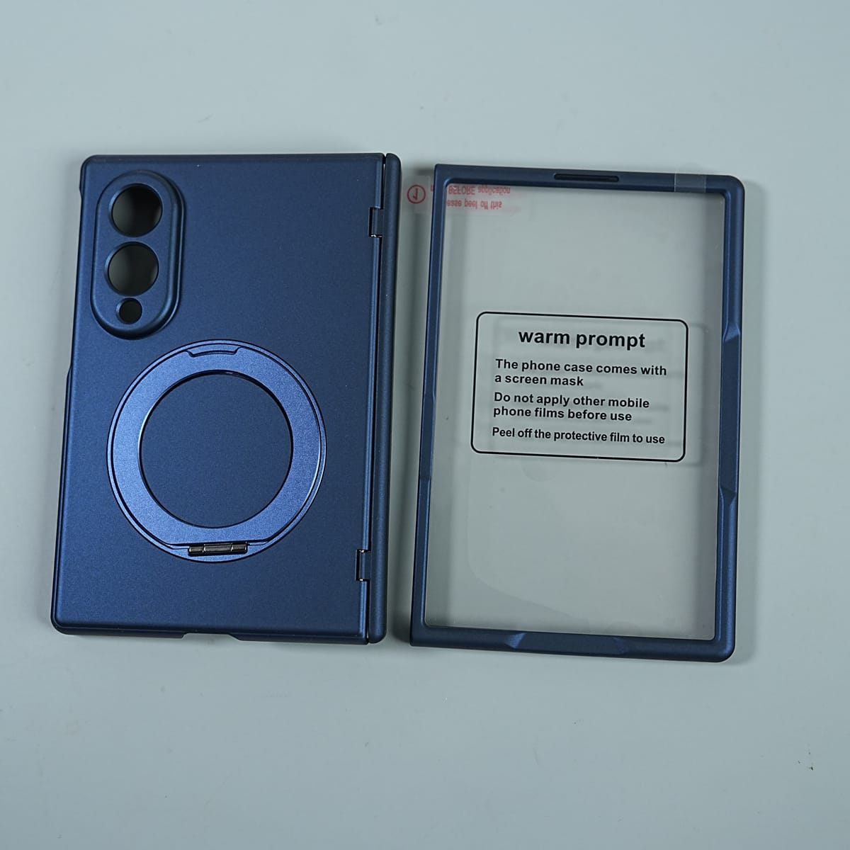 Matte Ring Stand Case For Samsung Galaxy Z Fold 8 | Built-in Screen Protector & Full Hinge Protection