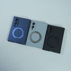 Matte Ring Stand Case For Samsung Galaxy Z Fold 8 | Built-in Screen Protector & Full Hinge Protection