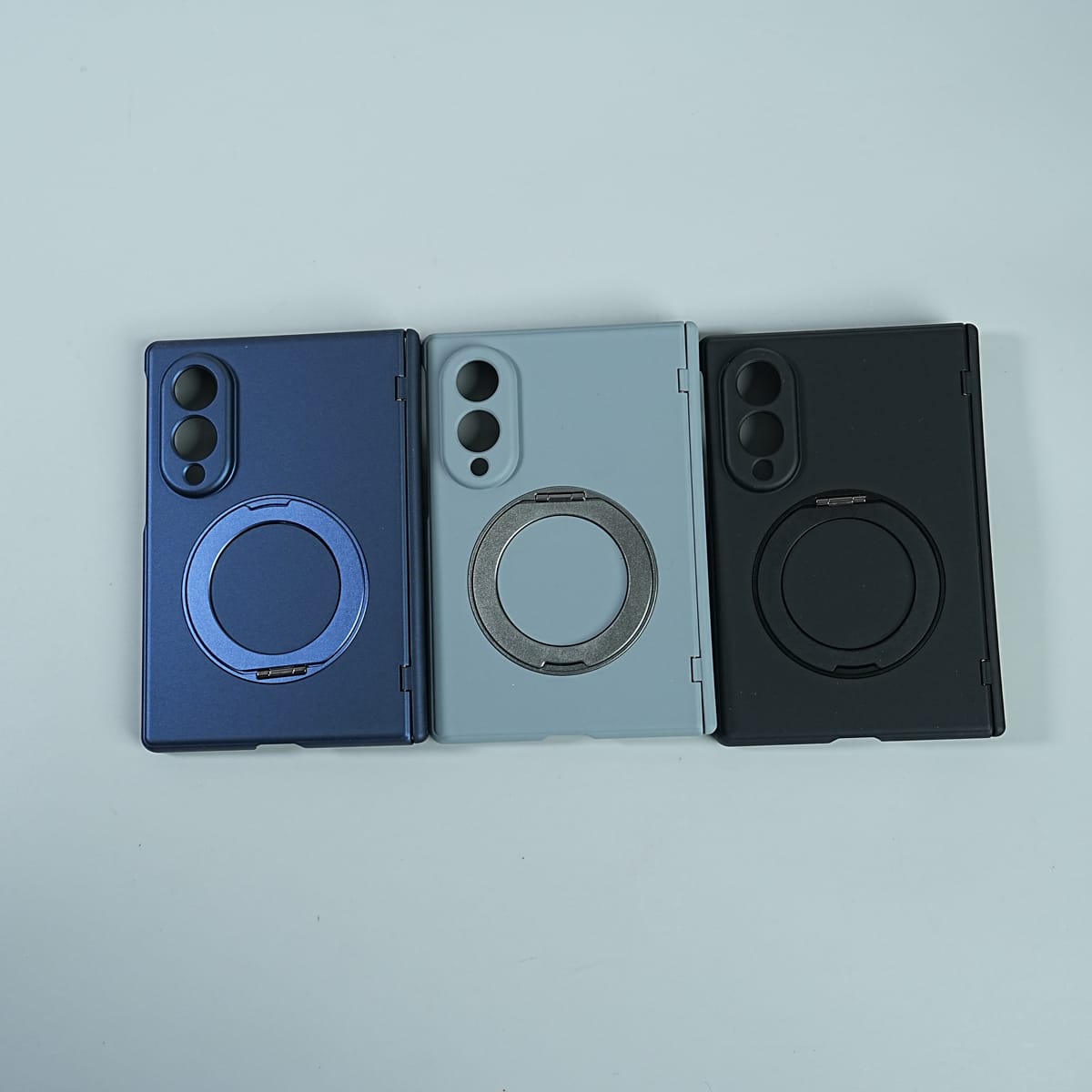 Matte Ring Stand Case For Samsung Galaxy Z Fold 8 | Built-in Screen Protector & Full Hinge Protection