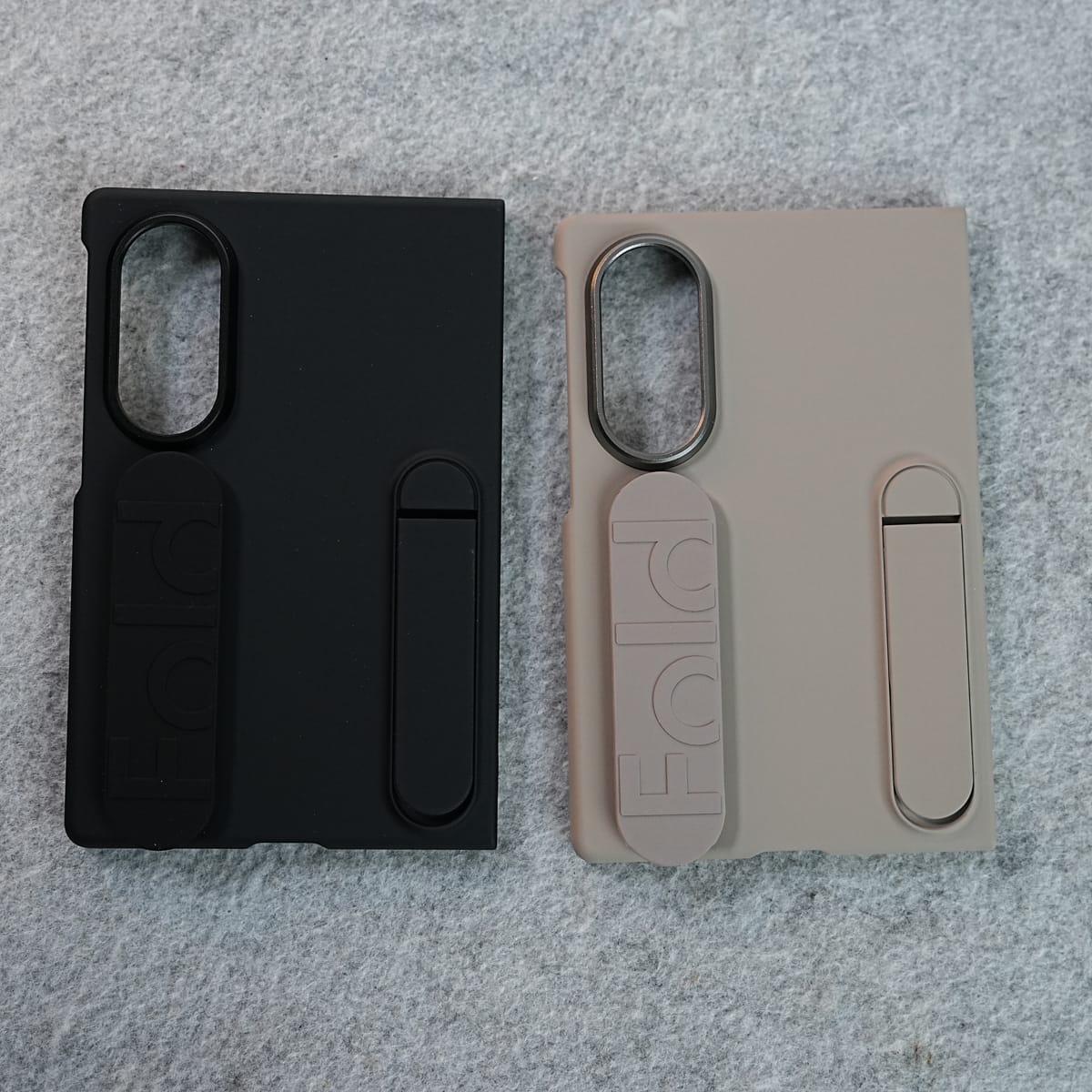 Matte Silicone Wrist Strap Case For Samsung Galaxy Z Fold 8 | Built in Kick Stand