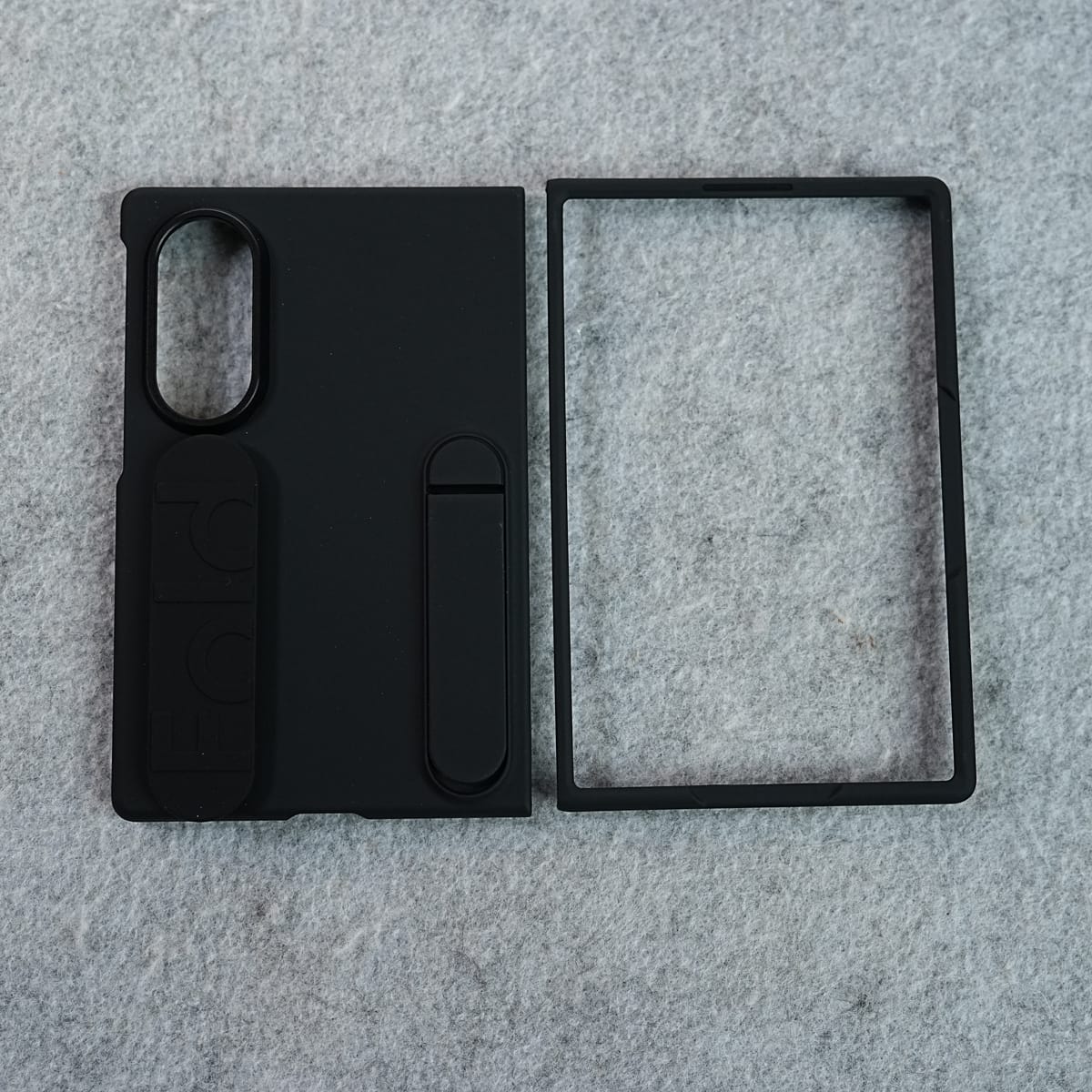 Matte Silicone Wrist Strap Case For Samsung Galaxy Z Fold 8 | Built in Kick Stand