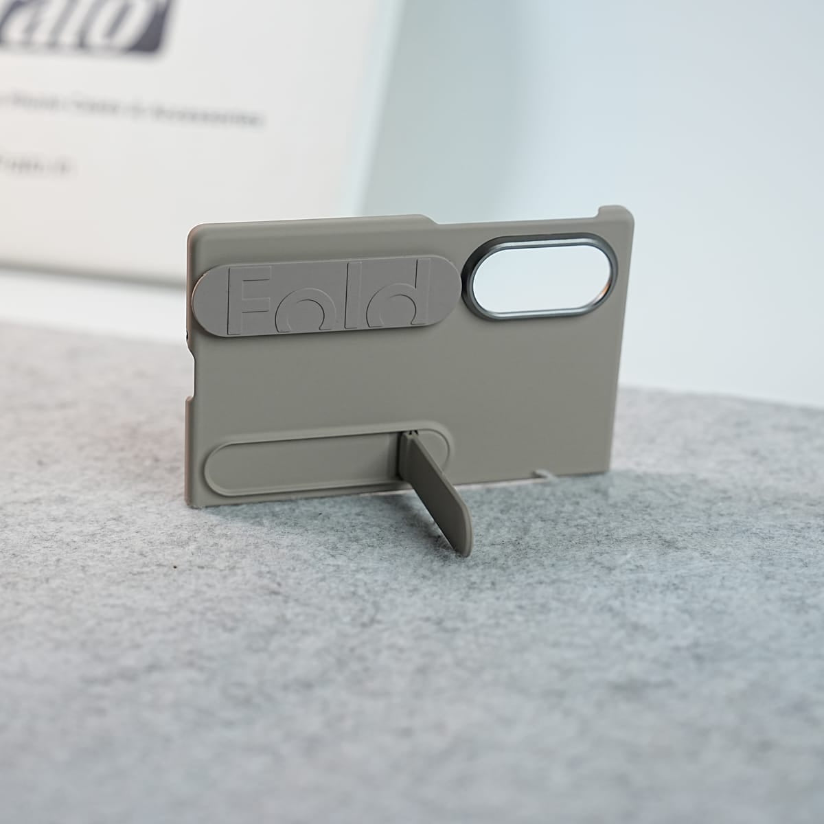 Matte Silicone Wrist Strap Case For Samsung Galaxy Z Fold 8 | Built in Kick Stand