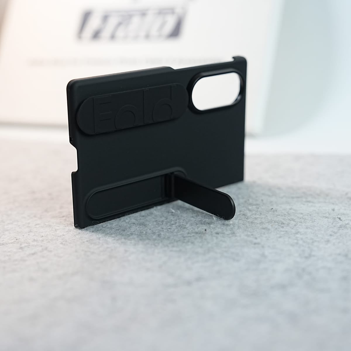 Matte Silicone Wrist Strap Case For Samsung Galaxy Z Fold 8 | Built in Kick Stand