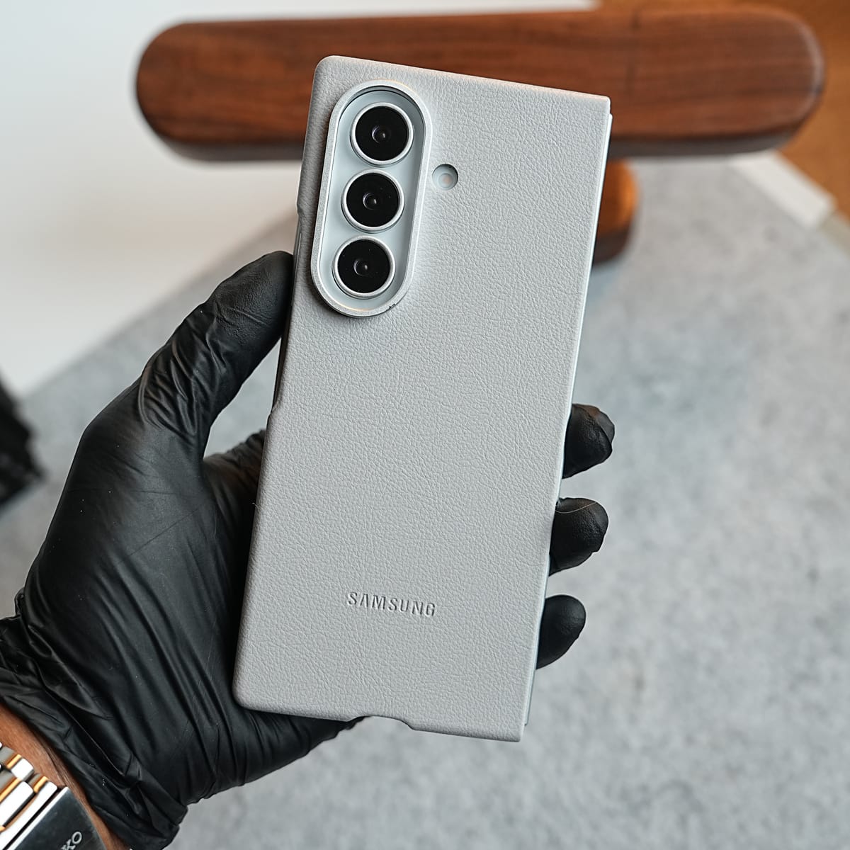 Premium Leather Texture Protective Case For Galaxy Z Fold 8 Ultra | Front Frame & Raised Camera Frame