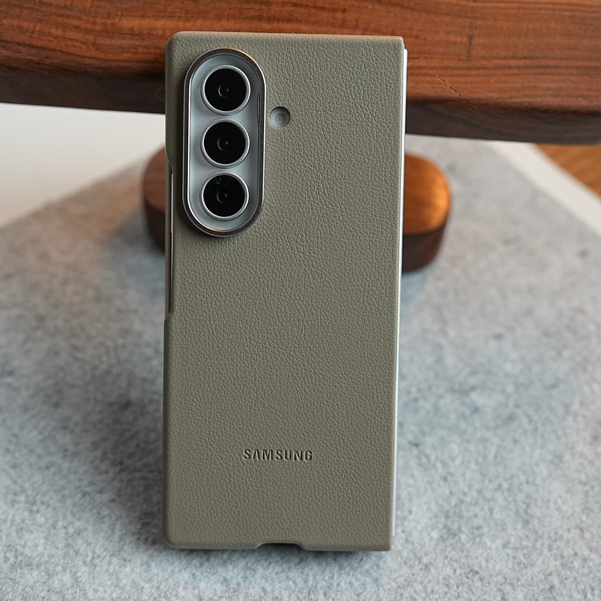 Premium Leather Texture Protective Case For Galaxy Z Fold 8 Ultra | Front Frame & Raised Camera Frame