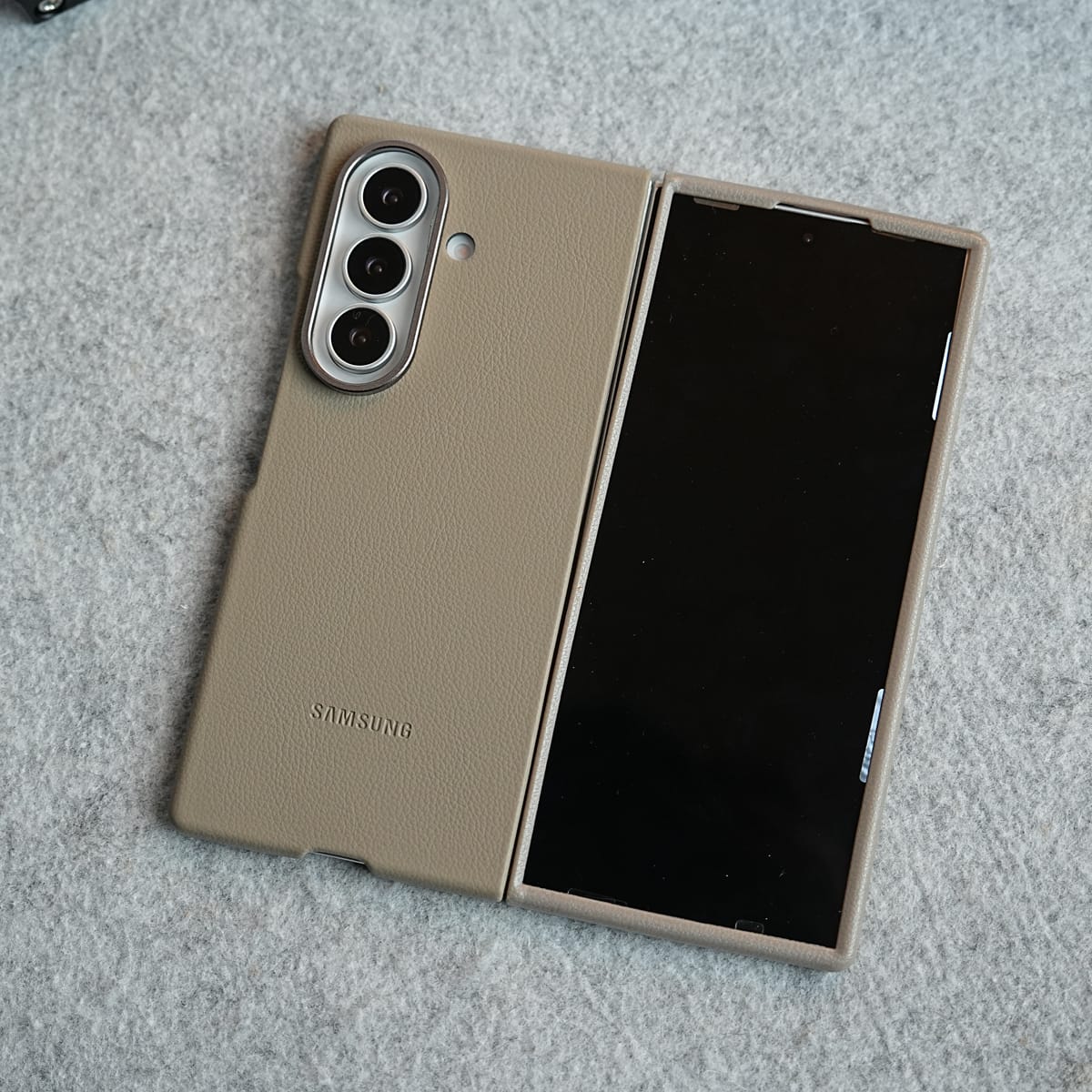 Premium Leather Texture Protective Case For Galaxy Z Fold 8 Ultra | Front Frame & Raised Camera Frame