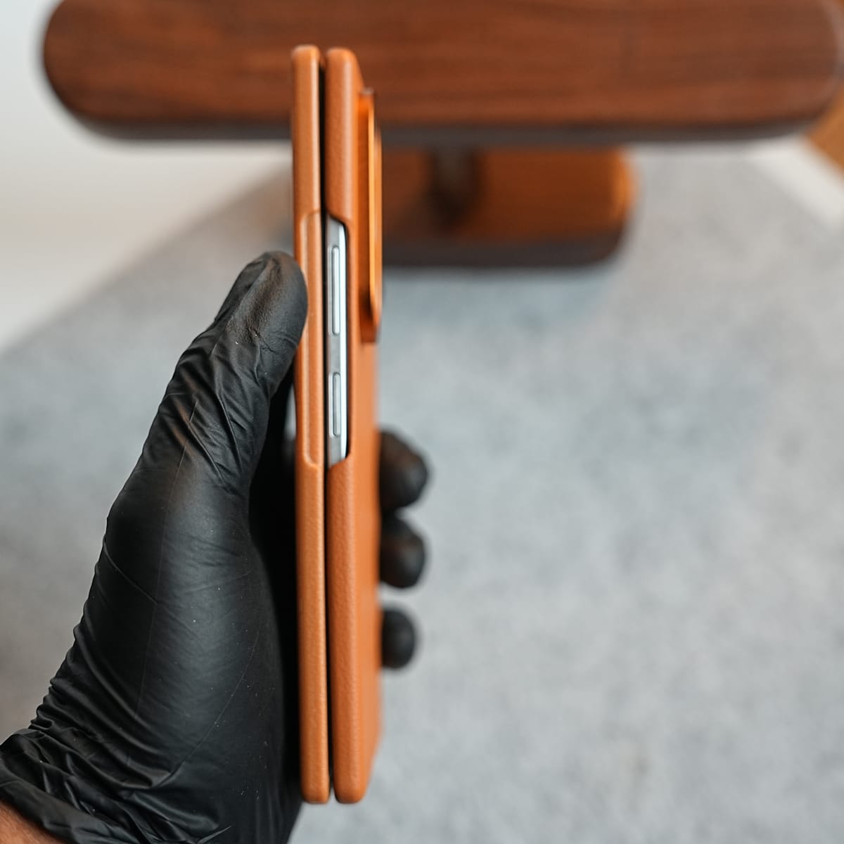 Premium Leather Texture Protective Case For Galaxy Z Fold 8 Ultra | Front Frame & Raised Camera Frame