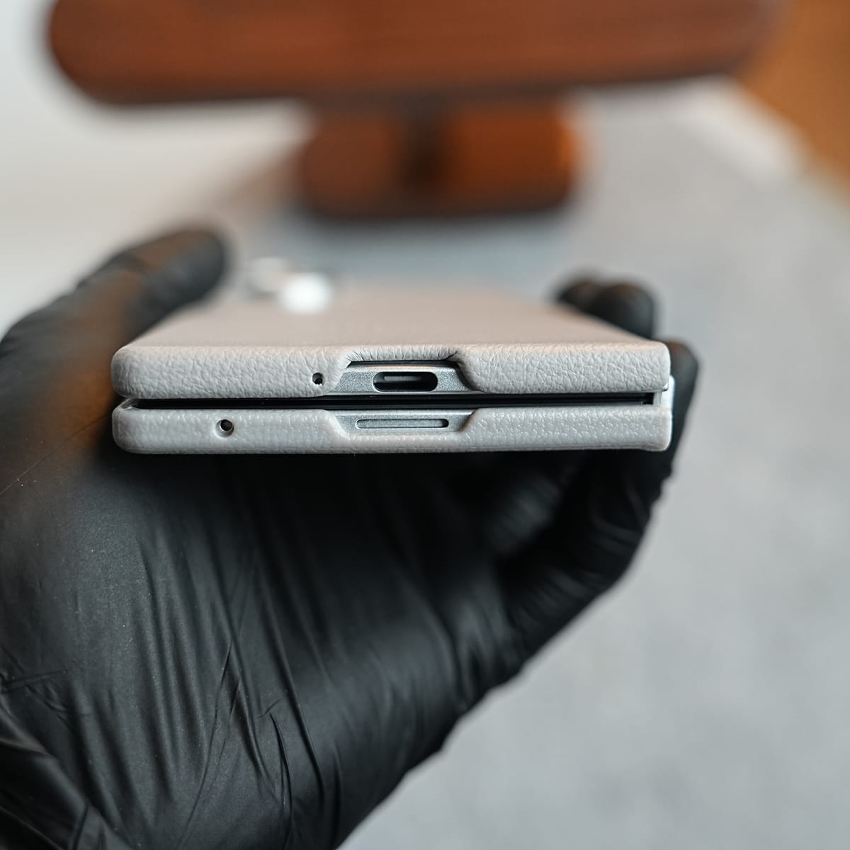 Premium Leather Texture Protective Case For Galaxy Z Fold 8 Ultra | Front Frame & Raised Camera Frame