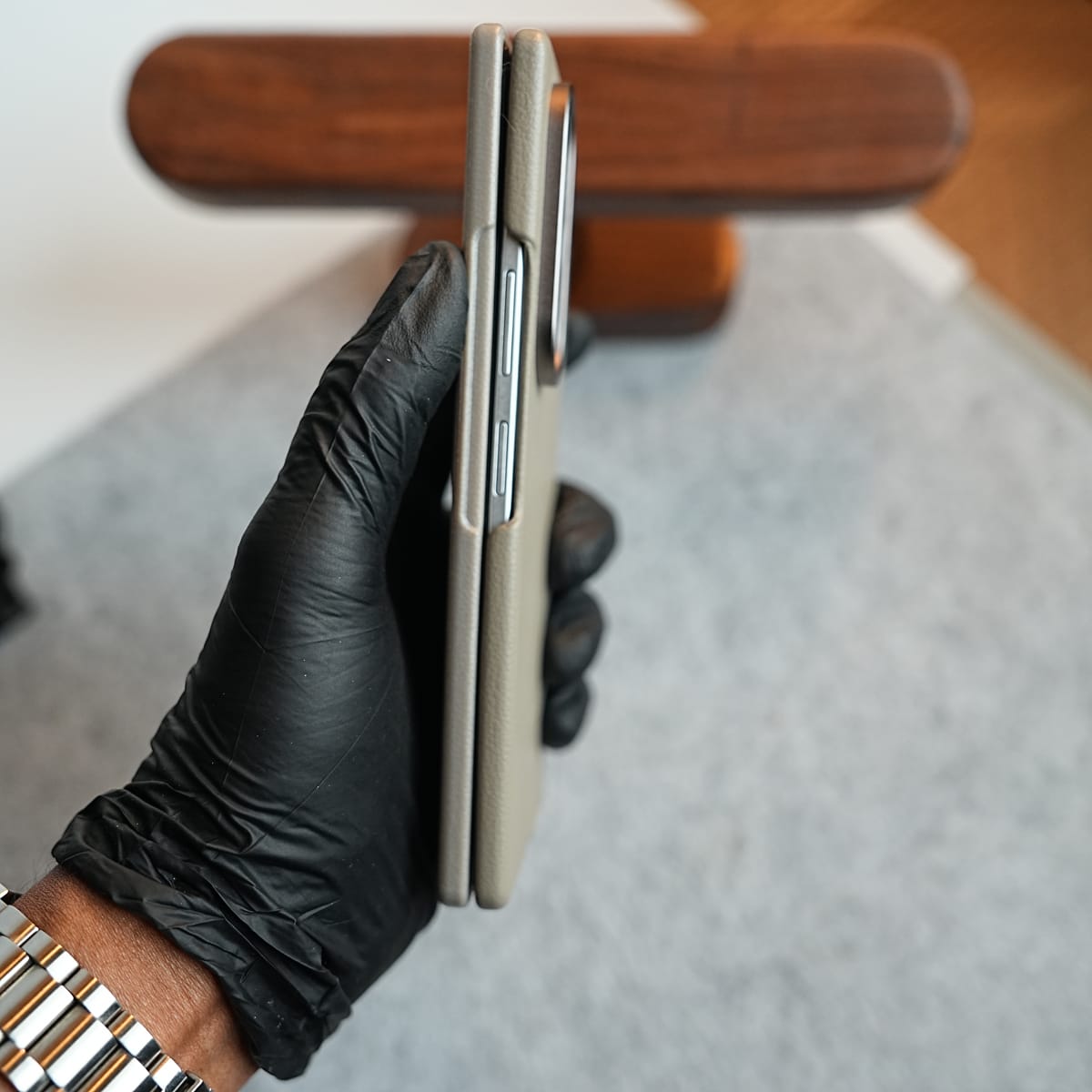 Premium Leather Texture Protective Case For Galaxy Z Fold 8 Ultra | Front Frame & Raised Camera Frame