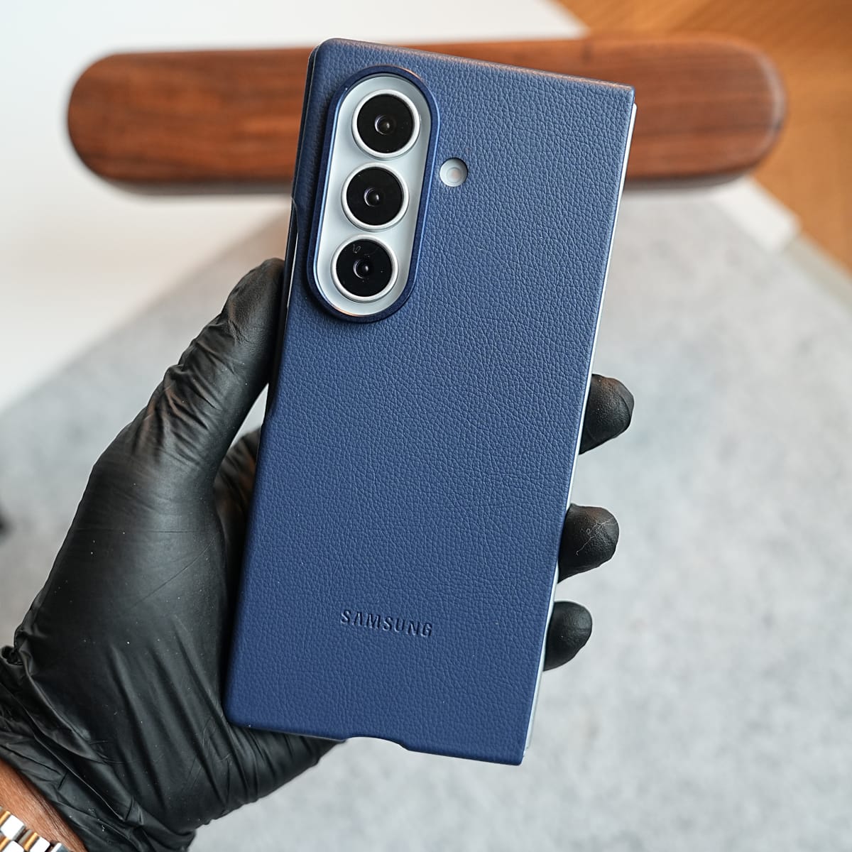 Premium Leather Texture Protective Case For Galaxy Z Fold 8 Ultra | Front Frame & Raised Camera Frame