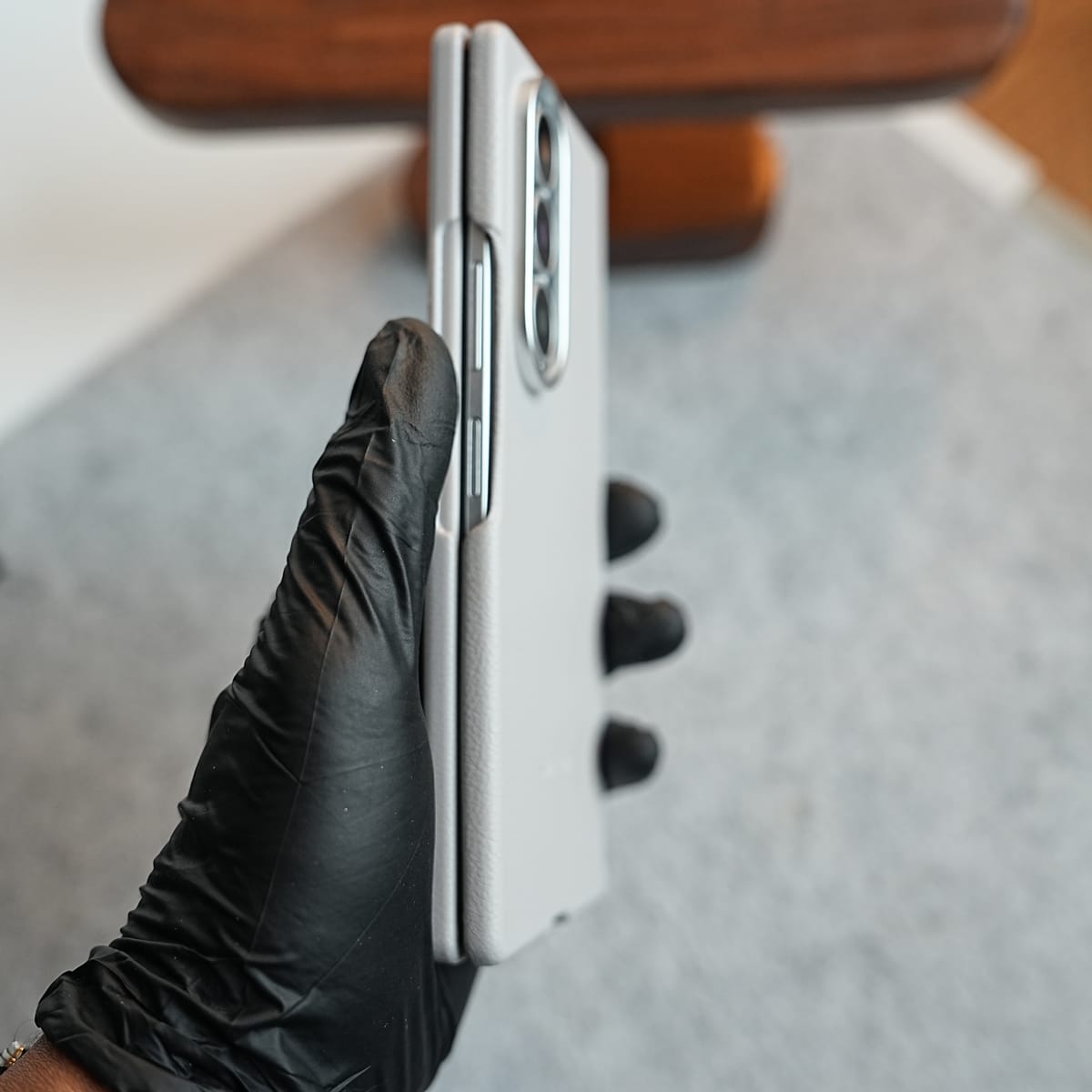Premium Leather Texture Protective Case For Galaxy Z Fold 8 Ultra | Front Frame & Raised Camera Frame
