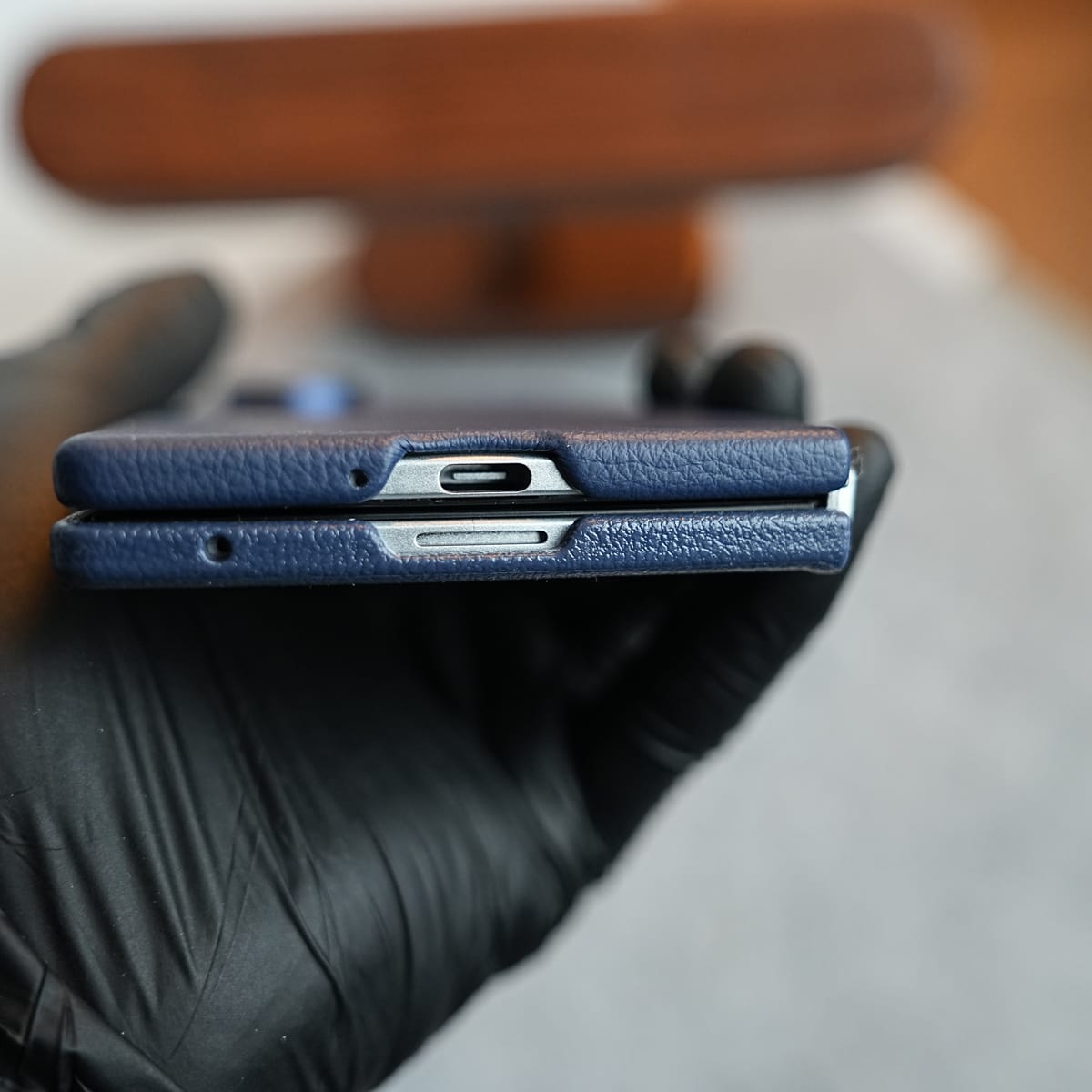 Premium Leather Texture Protective Case For Galaxy Z Fold 8 Ultra | Front Frame & Raised Camera Frame