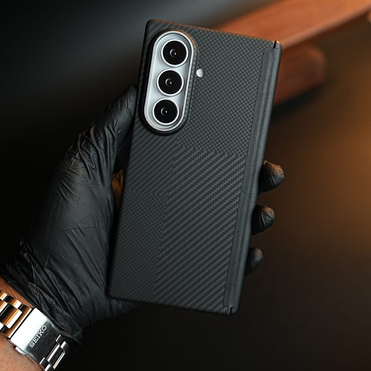 Slim Carbon Fiber Texture Case for Samsung Galaxy Z Fold 8 Ultra | Magsafe Compatible