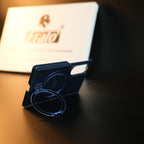 Stitched Leather Texture Case for Galaxy Z Fold 8 | Ring Stand and Front Frame