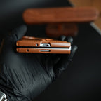 Stitched Leather Texture Case for Galaxy Z Fold 8 Ultra | Ring Stand and Front Frame
