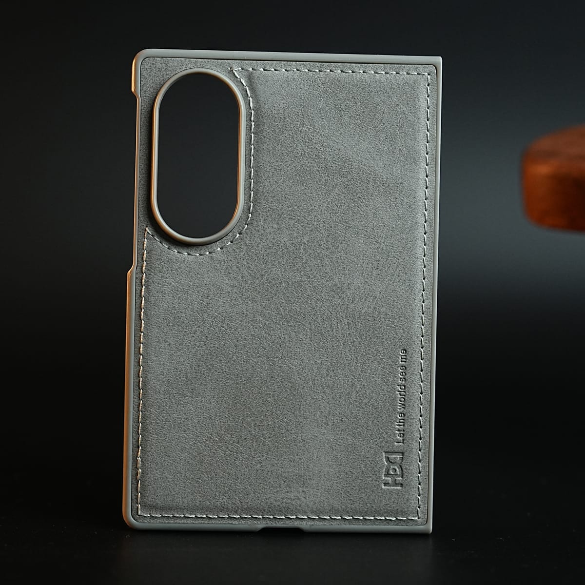 Stitched Leather Texture Case for Samsung Galaxy Z Fold 8 | Front Frame & Camera Protection