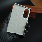 Stitched Leather Texture Case for Samsung Galaxy Z Fold 8 | Front Frame & Camera Protection