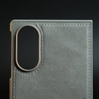 Stitched Leather Texture Case for Samsung Galaxy Z Fold 8 | Front Frame & Camera Protection