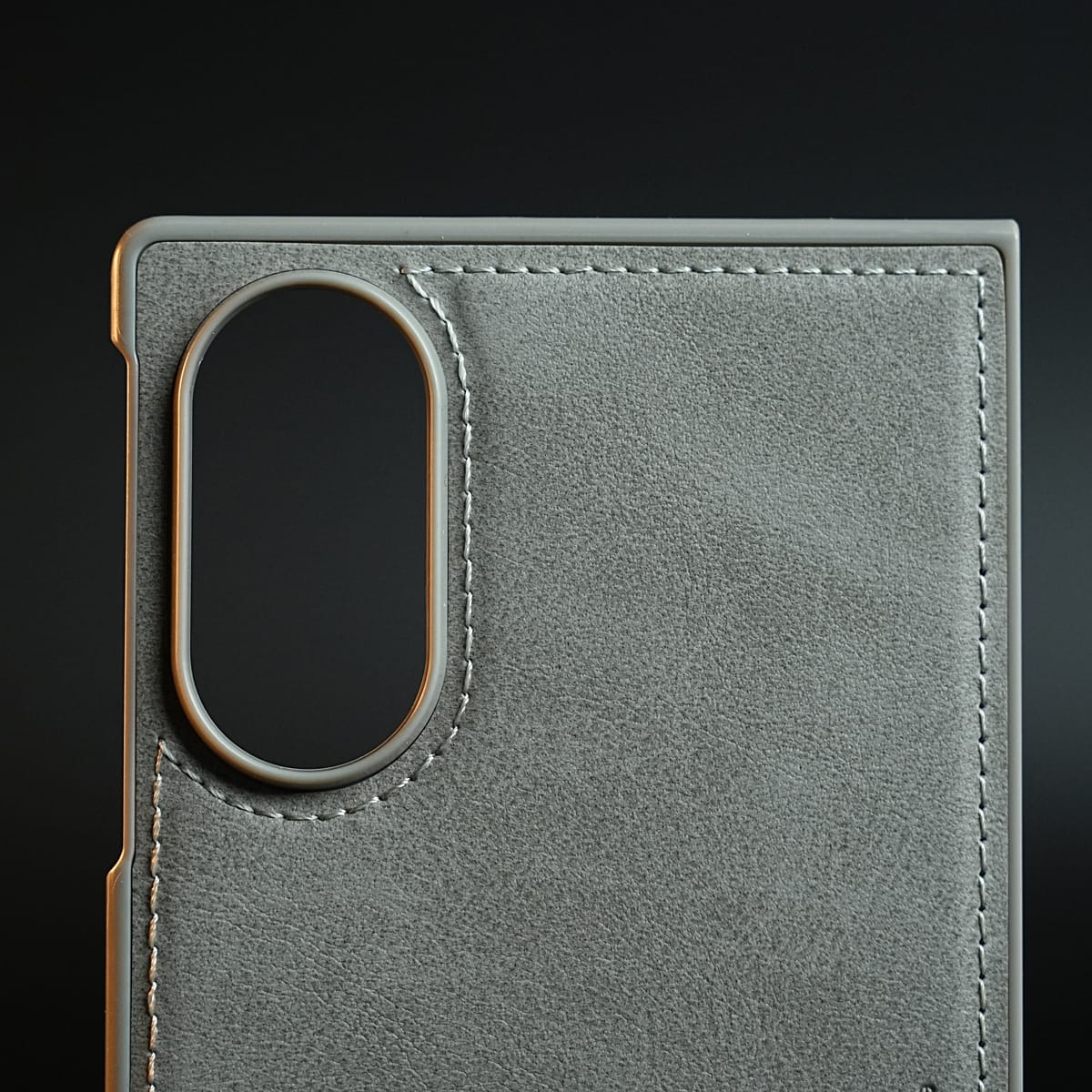 Stitched Leather Texture Case for Samsung Galaxy Z Fold 8 | Front Frame & Camera Protection