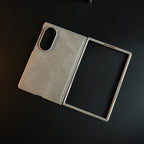 Stitched Leather Texture Case for Samsung Galaxy Z Fold 8 | Front Frame & Camera Protection