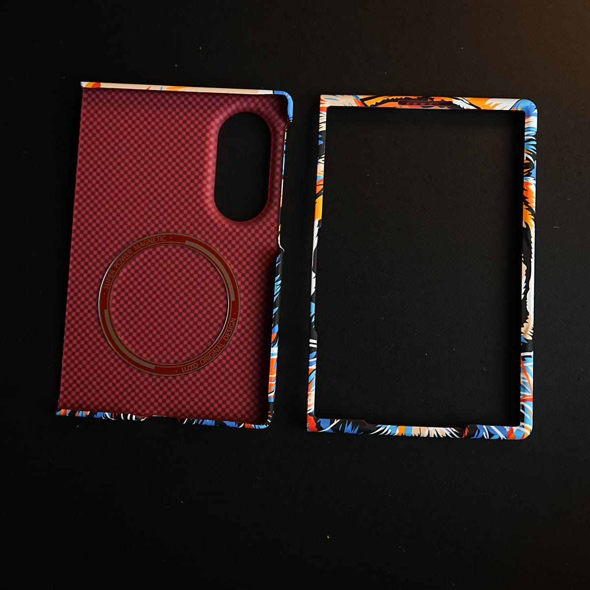 Tiger Printed Hard PC Cover for Samsung Galaxy Z Fold 8 with MagSafe | Shockproof Slim Protection