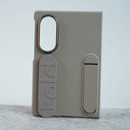 Matte Silicone Wrist Strap Case For Samsung Galaxy Z Fold 8 | Built in Kick Stand