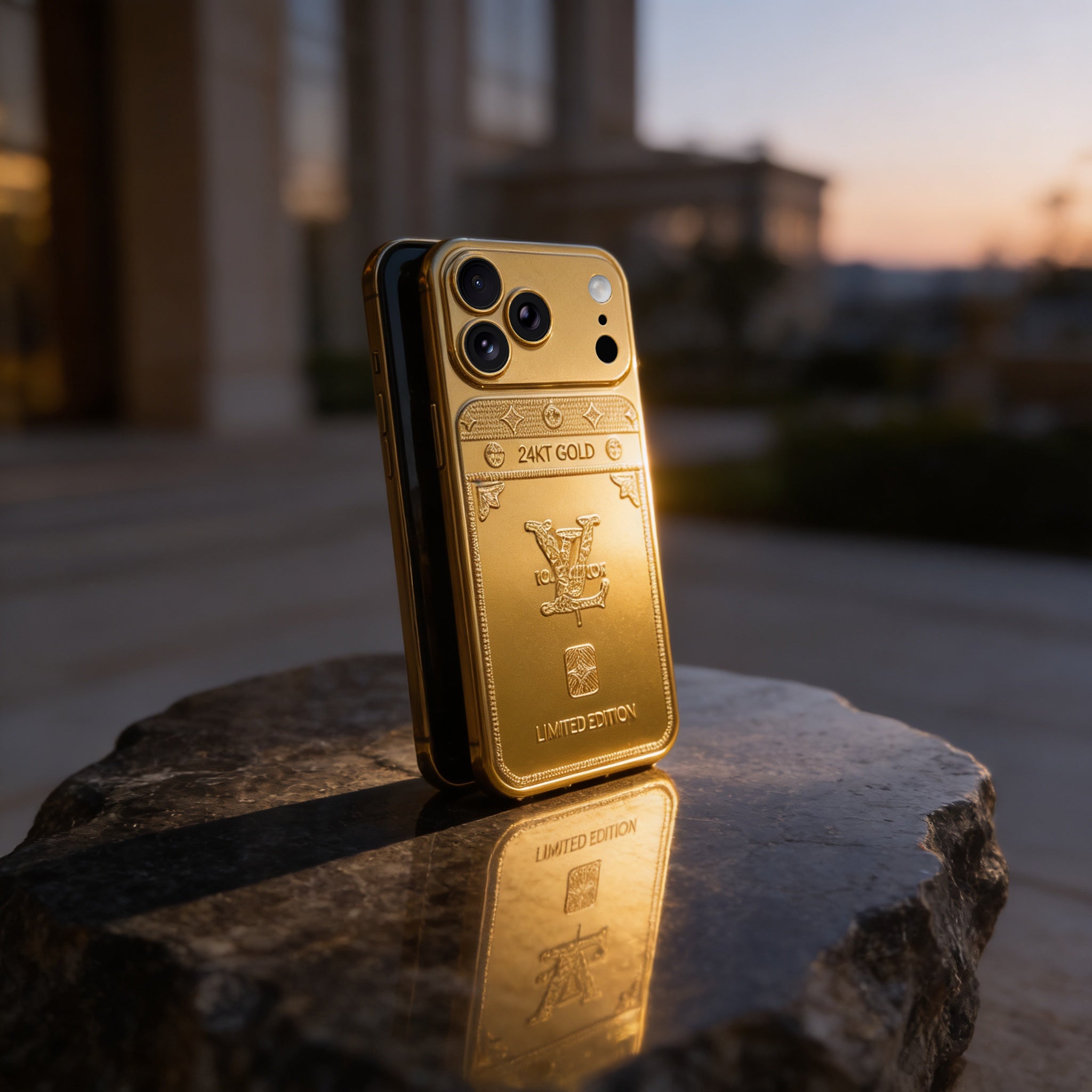 Protective Apple iPhone Back Cover - Imperial Gold – Signature Edition iPhone Case - Style 5
