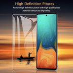 Galaxy A71 Ultra HD Full Coverage Tempered Glass Mobile Case by CoverMeUp - Style 12