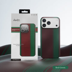 Genuine Kevlar Carbon Fibre Ultra Slim Case for iPhone 17 Pro (Green) (Default)