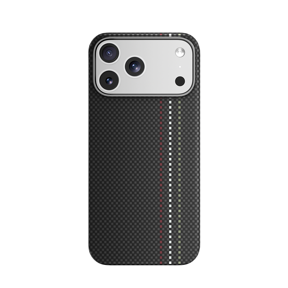 Genuine Kevlar Carbon Fibre Ultra Slim Case for iPhone 17 Pro (Black) (Default)