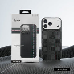 Genuine Kevlar Carbon Fibre Ultra Slim Case for iPhone 17 Pro (Black) (Default)